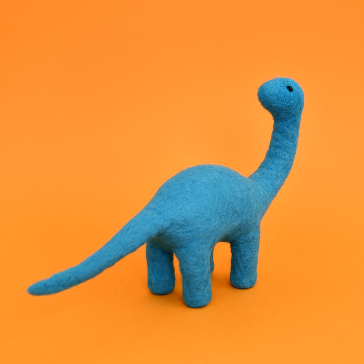 Determined Dinosaur | Blue Felt Brontosaurus