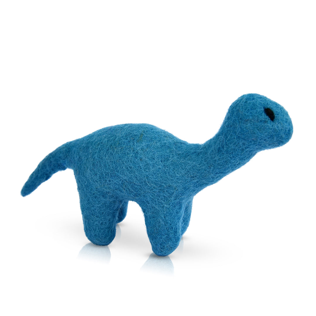 Divine Dino | Mini Blue Felt Dinosaur